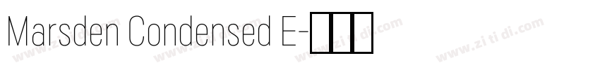 Marsden Condensed E字体转换
